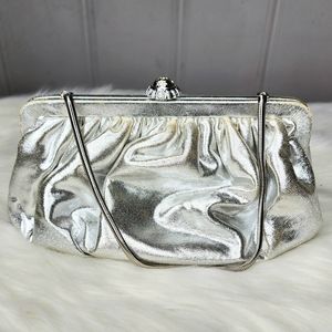 Vintage Faye Mell Design Silver Evening Bag